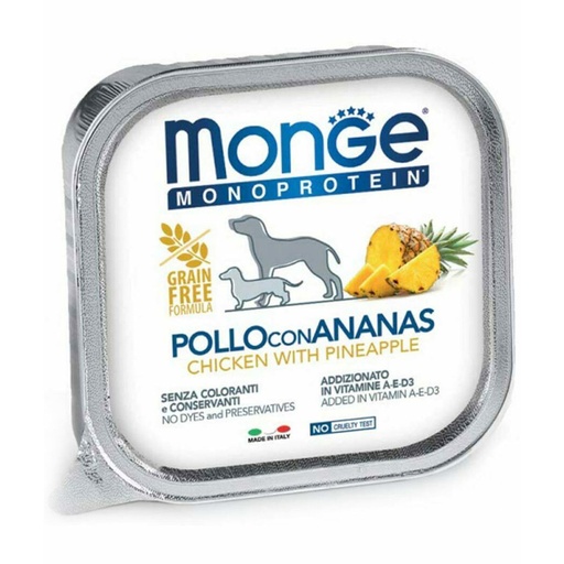 Monge Fruit Chicken & Pineapple Dog Food 150g