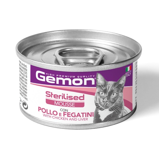 Gemon Mousse with Chicken and Livers - 85 g Canned Cat Food