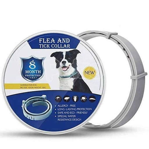 Flea and Tick Collar for Medium/Large Dogs, 8 Month Protection