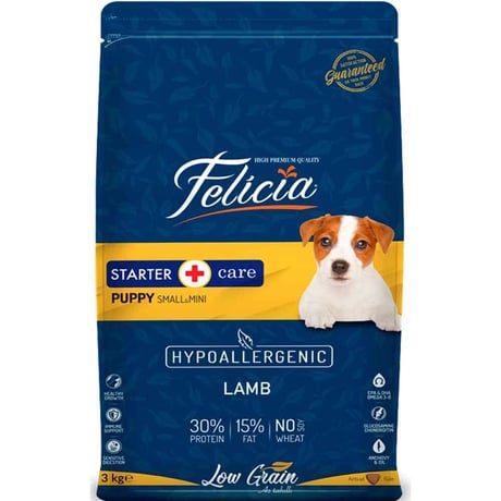Felicia Hypoallergenic Lamb Dog Food for Small and Medium Breeds - 3 kg