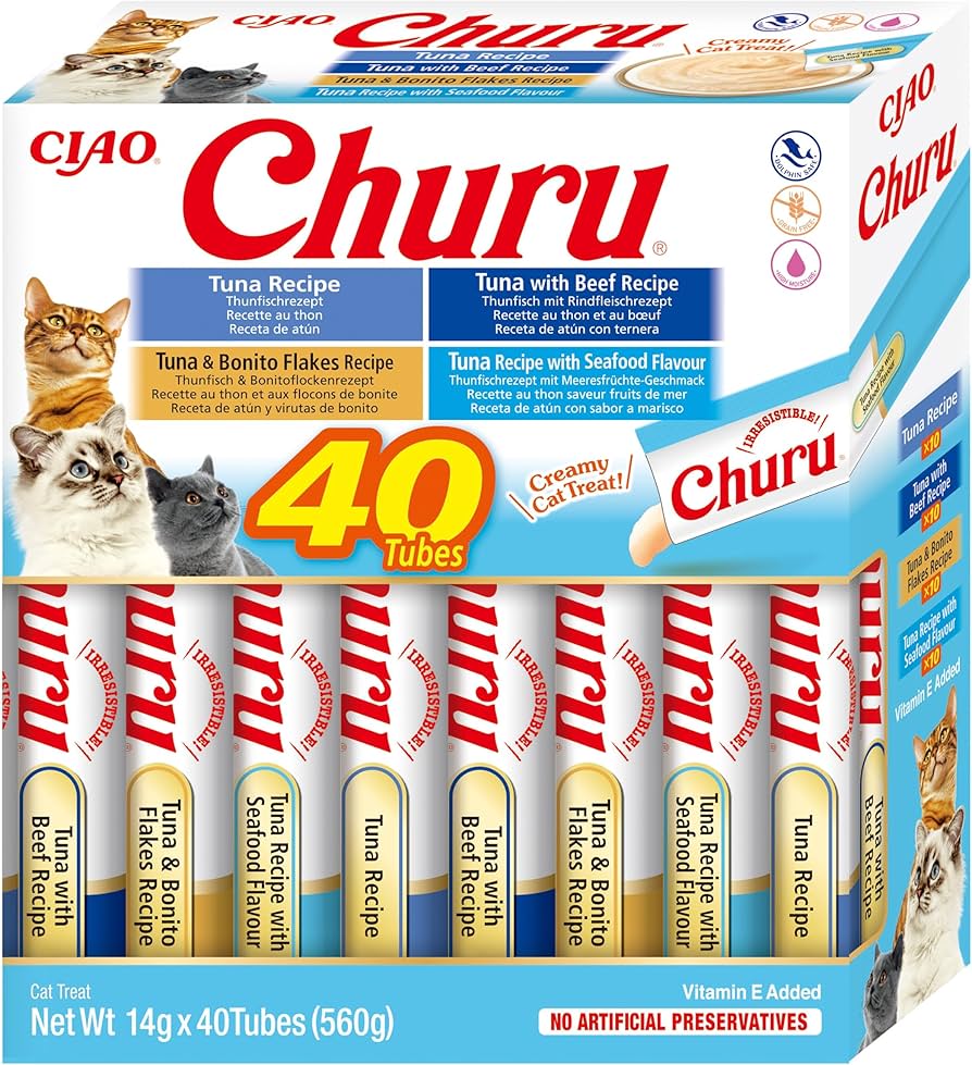 تشورو مكافآت التونة للقطط 40 × 14 جرام