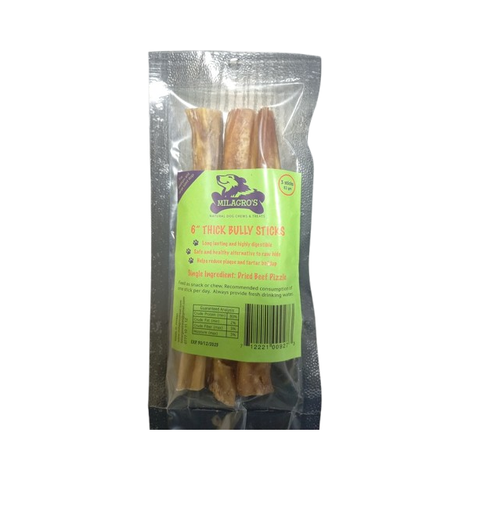Milagro Thick Bully Sticks - 3 Pieces