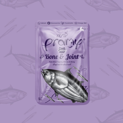Pramy Tuna and Shirasu in Gravy for Bone & Joint 70g