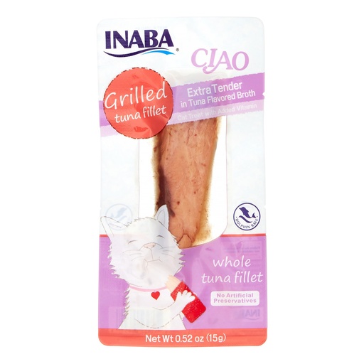 Inaba Grilled Tuna Fillet in Crab Flavored Broth Cat Treat 15g