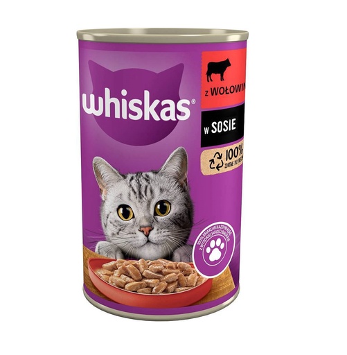Whiskas Beef in Gravy Wet Cat Food  400g