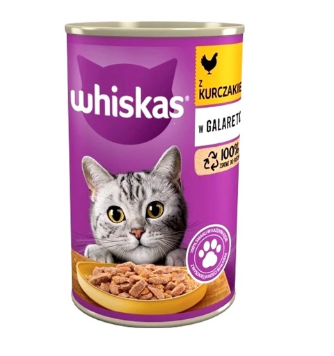 Whiskas Chicken in Jelly Wet Cat Food 400g