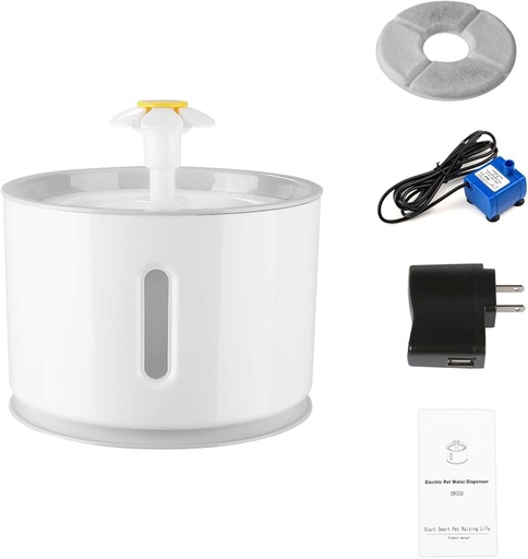 Automatic Pet Water Fountain with LED Light