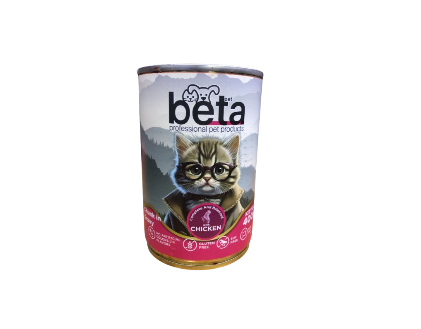 Beta Wet Food for Kitten Cat Chicken 400g