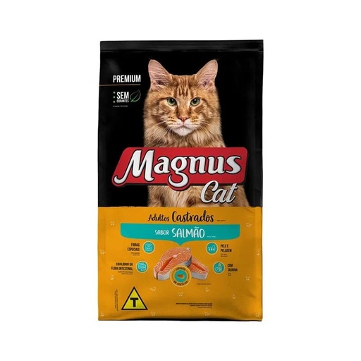 Magnus Dry Food for Adult Sterilized Cats with Salmon, 2.5 kg