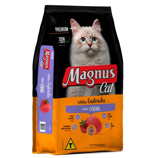 Magnus Dry Food for Sterilized Adult Cats, Beef Flavor, 20 kg