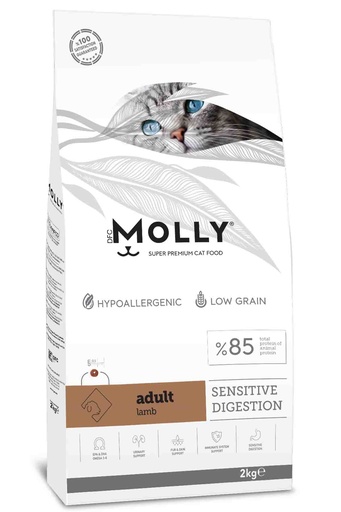 MOLLY Sensitive Digestion Adult Cat Food with Lamb - 2 kg