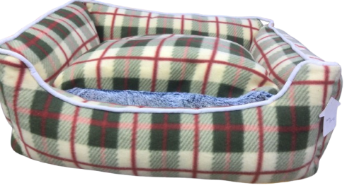 Pet Mattress Medium green caro