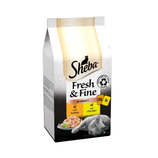 Sheba Fresh & Fine Chicken & Turkey (6Pk)
