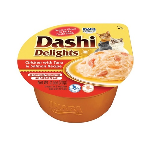 Dashi Delights Chicken, Tuna & Salmon in Broth 70g