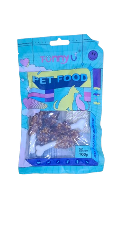 Funny Dog Treat small bone with meat 100g