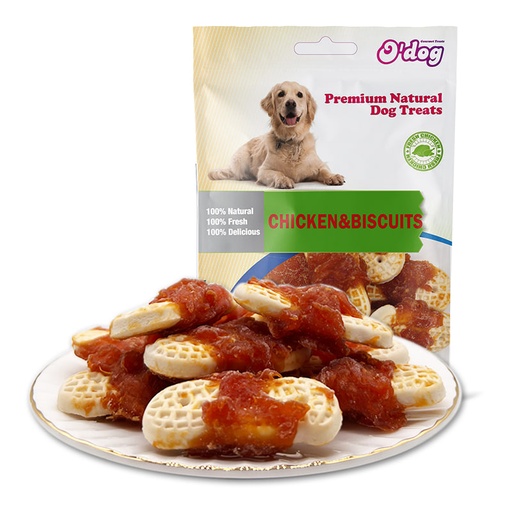 O'dog Snacks With chicken & biscuits 100g