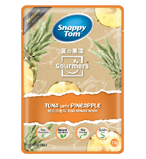 Snappy Tom Gourmers Tuna with Pineapple 70g
