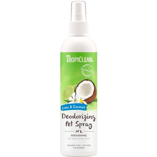 TropiClean Lime & Coconut Deodorizing Pet Spray 236ml