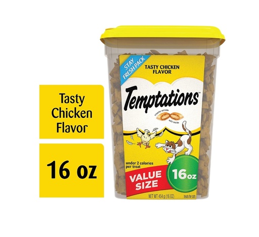 Temptations Tasty Chicken Flavor Cat Treats 453.6 g