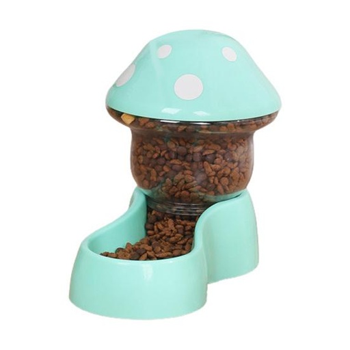 Auto Cat Feeder Shaped Like a Mushroom 