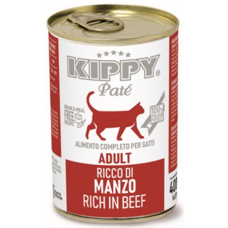 Kippy Pate for Cat with beef 400g 