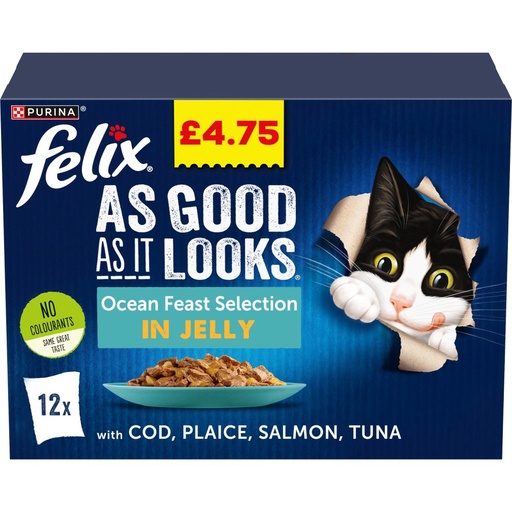 Felix Ocean Feast Selection in Jelly (12 x 100g) 