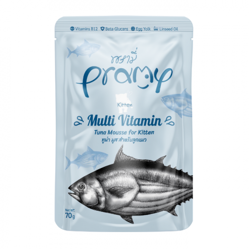 Pramy Tuna Pouches for Kittens Multivitamin 70g