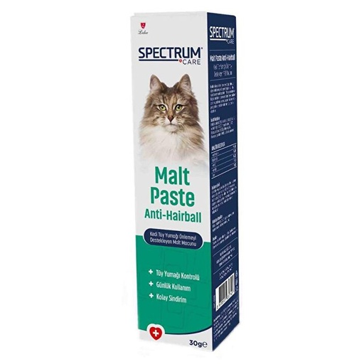 Spectrum Cat Hairball Prevention Support Malt Paste 30g