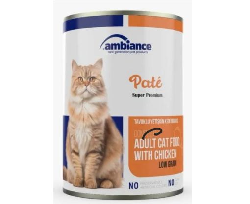 Ambiance Canned Adult Cat Food with Minced Chicken - 415g 