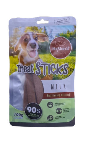 Petmarra Dog Treats: Milk Dipped Beef Strips 