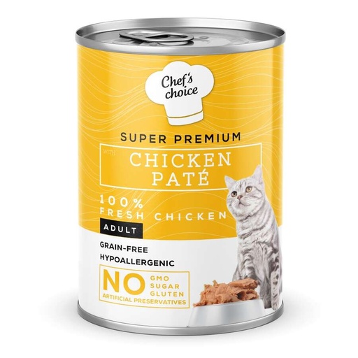 Chef's Choice Grain-Free Chicken Pâté for Adult Cats - 400g