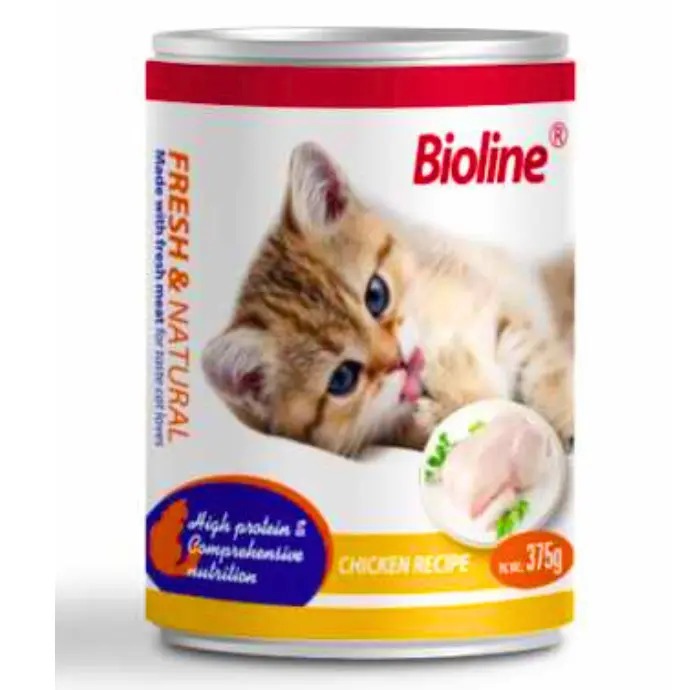 Bioline Canned Cat Wet Food Chicken 375g