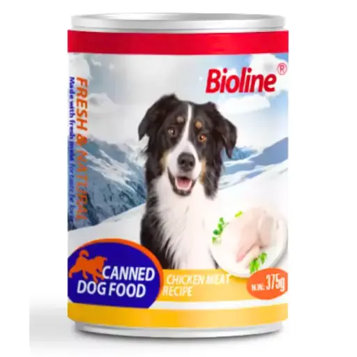Bioline Canned Dog Wet Food Chicken Meat 375g
