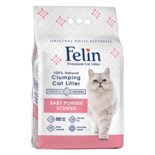 Feline 100% Natural Cat Litter baby bowder scented