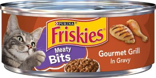 Friskies Meaty Bits Gourmet Grill Canned 156g