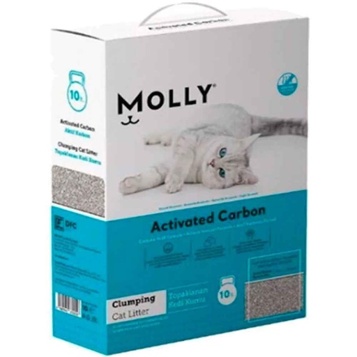 Molly Clumping Cat Litter with Carbon 10L