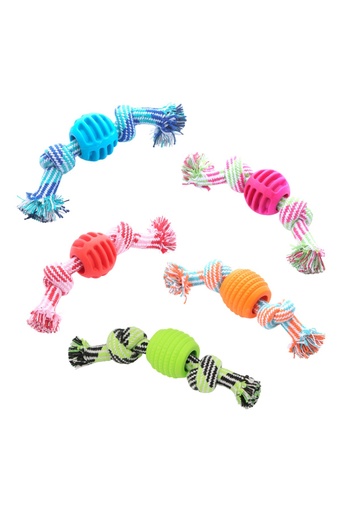 Cotton Tug Toy for Dogs with handle