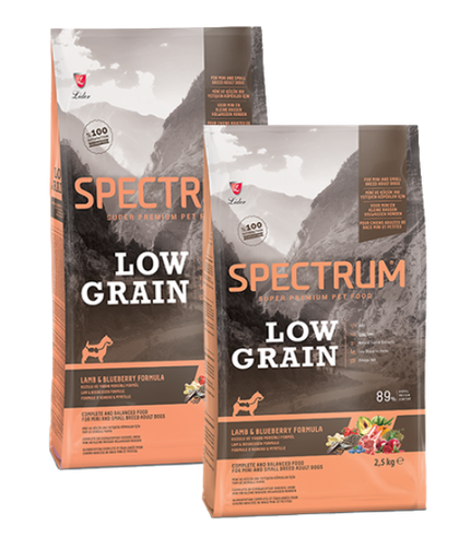 Spectrum Dry Food for Small Breed Adult Dogs with Lamb & Cranberry 2.5kg