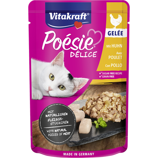 Vitakraft Poesie Delice Gelee with Chicken Cat Treat, 85g 