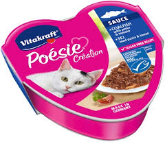 Vitakraft Cat Wet Food with Squid Flavor, Pasta, and Tomatoes 85g