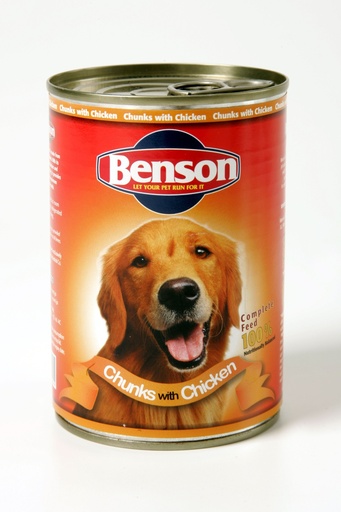 Benson canned Dog Food Chicken flavour 400g