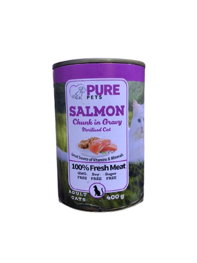 Pure Salmon Chunks in Gravy 400g