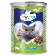 PreVital canned food for sterilized adult cats 400g