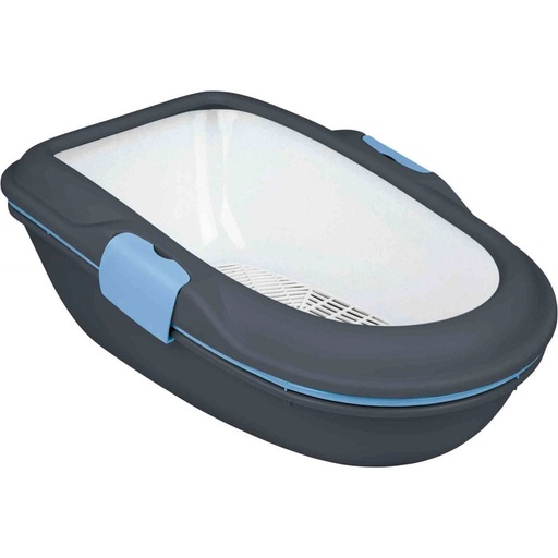 Three-motion cat litter box designed with refinery