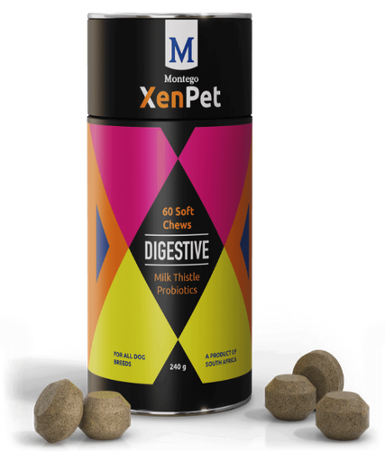 مونتيغو زينبت مضغ لتهدئة الهضم مع حليب الشوك للكلاب