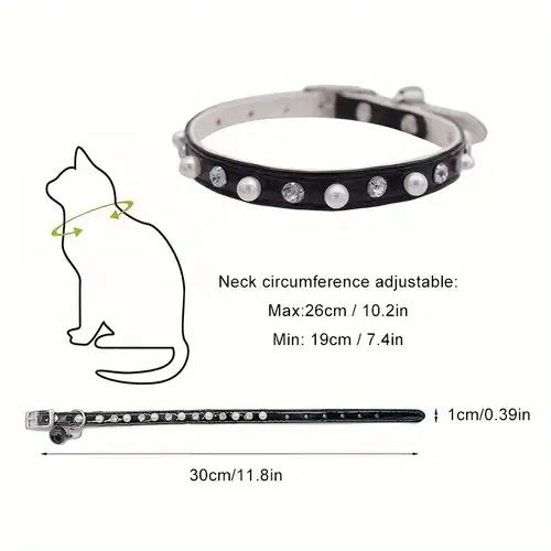 diamond Cat Collar with Bell