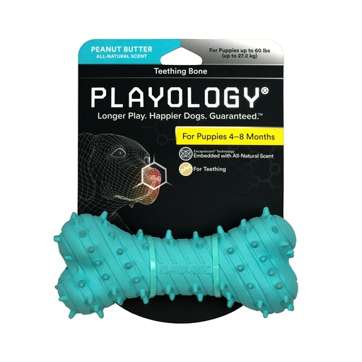 Playology Puppy Teething Bone – Scented Dog Toy