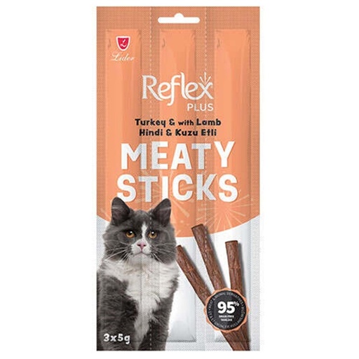 Reflex Turkey & Lamb Cat Treat Sticks 5g x 3 Pieces