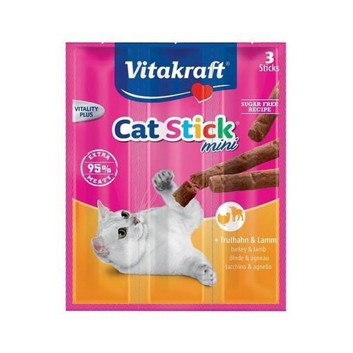 Vitakraft CatStick Classic Turkey And Lamb Cat Treat, 18g
