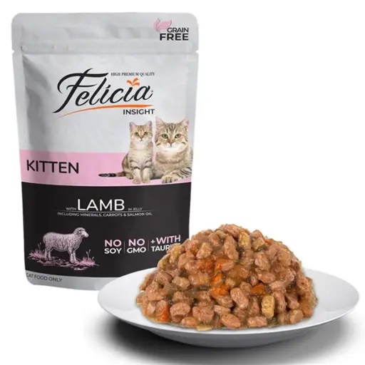  Felicia Grain-Free Lamb Wet Food for Kittens – 85g